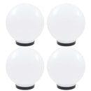 vidaXL 4 db LED gömblámpa 25 cm PMMA