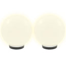 vidaXL 4 db LED gömblámpa 25 cm PMMA
