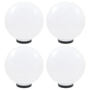 vidaXL 4 db LED gömblámpa 30 cm PMMA
