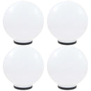 vidaXL 4 db LED gömblámpa 40 cm PMMA