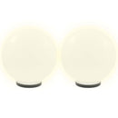 vidaXL 4 db LED gömblámpa 40 cm PMMA
