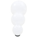 vidaXL 6 db-os LED gömblámpa-szett 20/30/40 cm PMMA