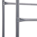 vidaXL ezüst acél tárolópolc 3 ládához 50 x 33 x 116 cm