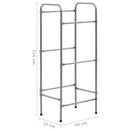 vidaXL ezüst acél tárolópolc 3 ládához 50 x 33 x 116 cm