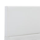 vidaXL fehér műbőr ágykeret 90 x 200 cm