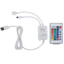 vidaXL fekete műbőr ágykeret LED csíkkal 140 x 200 cm