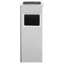 vidaXL rozsdamentes acél szemeteskuka hamutartóval 36 liter