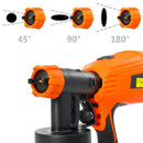 vidaXL elektromos festékszóró pisztoly 3 szórófejjel 500 W 800 ml