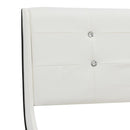 vidaXL fehér műbőr ágy matraccal 160 x 200 cm