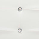 vidaXL fehér műbőr ágy matraccal 160 x 200 cm