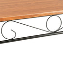 vidaXL barna MDF étkezőasztal 120 x 70 x 75 cm