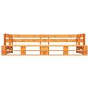 vidaXL 2 személyes mézbarna fa kerti raklapkanapé