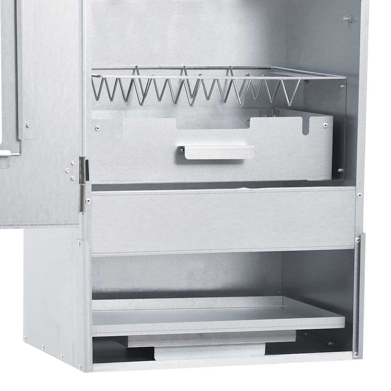 vidaXL BBQ füstölő 1 kg faaprítékkal 44,5 x 29 x 83 cm