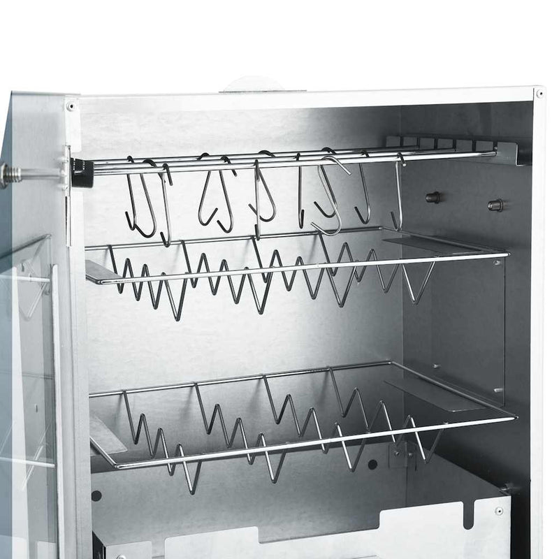 vidaXL BBQ füstölő 1 kg faaprítékkal 44,5 x 29 x 83 cm