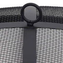 vidaXL rozsdamentes acél kültéri tűztál grillráccsal 76 cm