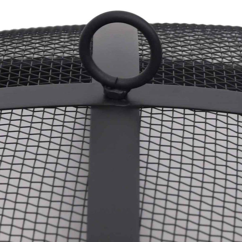vidaXL rozsdamentes acél kültéri tűztál grillráccsal 76 cm