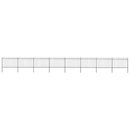 vidaXL fekete acélkerítés karikás tetejű 1426 x 120 cm