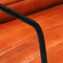 vidaXL sárgásbarna valódi bőr karosszék