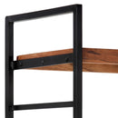 vidaXL 4-szintes tömör akácfa könyvespolc 124 x 30 x 180 cm