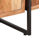 vidaXL 4-szintes tömör akácfa könyvespolc 124 x 30 x 180 cm