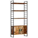 vidaXL 4 szintes tömör újrahasznosított fa könyvespolc 80x30x180 cm