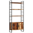 vidaXL 4 szintes tömör újrahasznosított fa könyvespolc 80x30x180 cm