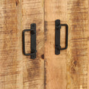 vidaXL 4-szintes nyers mangófa könyvespolc 80 x 30 x 180 cm