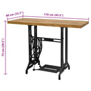 vidaXL varrógép talpú tálalóasztal 110 x 40 x 75 cm