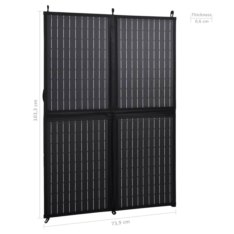 vidaXL összecsukható napelemtöltő 100 W 12 V