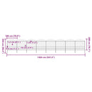 vidaXL fekete acél kerti kerítés lándzsás tetejű 1426 x 200 cm