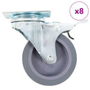 vidaXL 8 db önbeálló görgő 75 mm