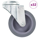 vidaXL 32 db hátfuratos önbeálló görgő 75 mm