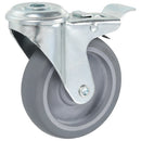 vidaXL 12 db hátfuratos önbeálló görgő 100 mm