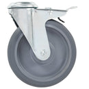 vidaXL 12 db hátfuratos önbeálló görgő 125 mm