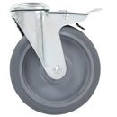 vidaXL 24 db hátfuratos önbeálló görgő 125 mm