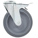 vidaXL 8 db hátfuratos önbeálló görgő 125 mm
