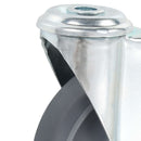 vidaXL 8 db hátfuratos önbeálló görgő 125 mm