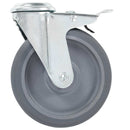 vidaXL 16 db hátfuratos önbeálló görgő 125 mm