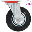 vidaXL 16 darab önbeálló görgő 125 mm