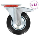 vidaXL 12 darab önbeálló görgő 160 mm