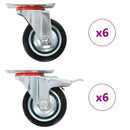 vidaXL 12 darab önbeálló görgő 75 mm