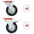 vidaXL 16 darab önbeálló görgő 100 mm