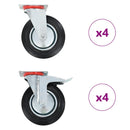 vidaXL 8 db önbeálló görgő 160 mm