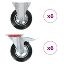 vidaXL 12 darab görgő 160 mm
