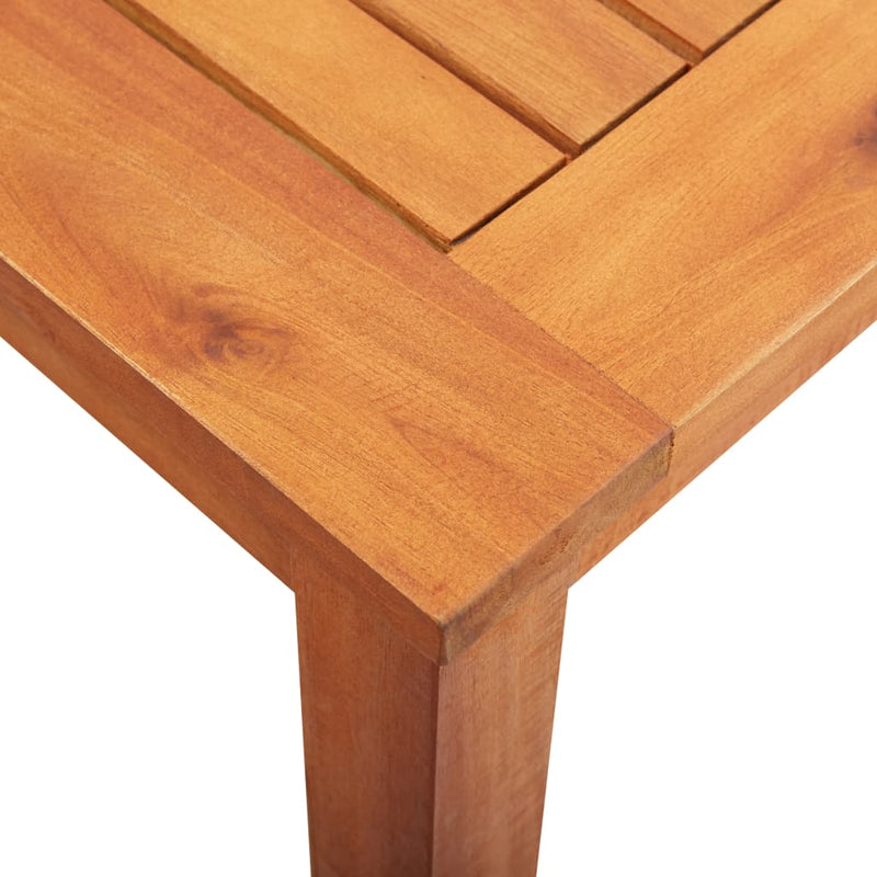 vidaXL tömör akácfa kerti asztal 150 x 90 x 74 cm