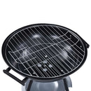 vidaXL hordozható XXL faszenes gömbgrill kerekekkel 44 cm