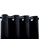 vidaXL 2 db fekete sötétítőfüggöny fémgyűrűkkel 140 x 225 cm