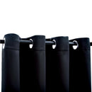 vidaXL 2 db fekete sötétítőfüggöny fémgyűrűkkel 140 x 245 cm