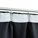 vidaXL 2 db fekete sötétítőfüggöny kampókkal 140 x 175 cm