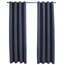 vidaXL 2 db antracitszürke sötétítőfüggöny fémgyűrűkkel 140 x 175 cm